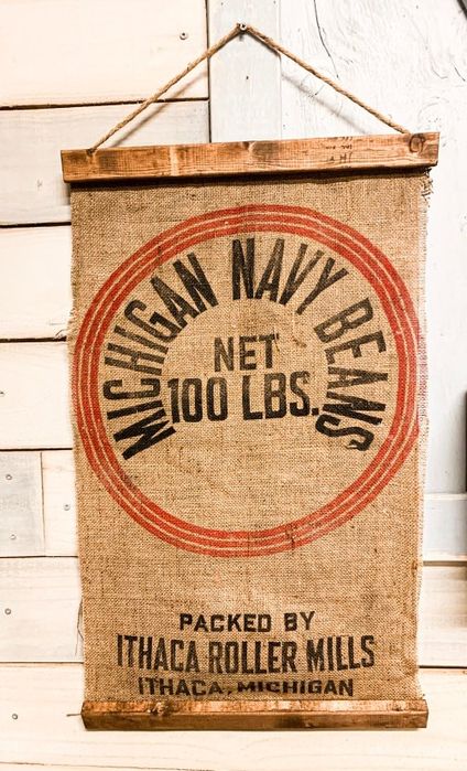 Tablou din sac de cafea