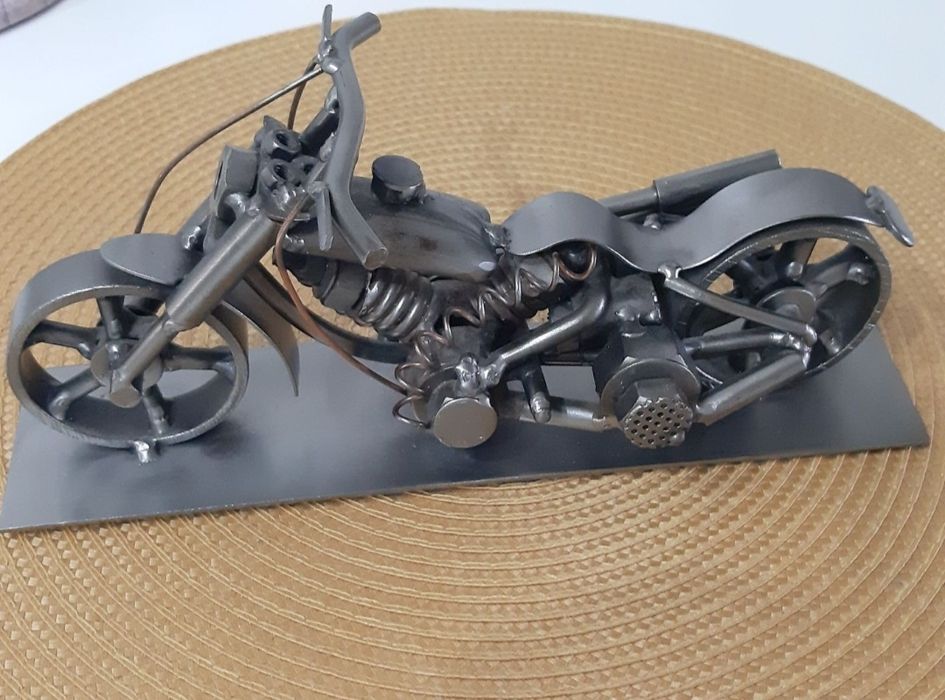 Motocicleta hand-made metal ,piesa colecție- unicat