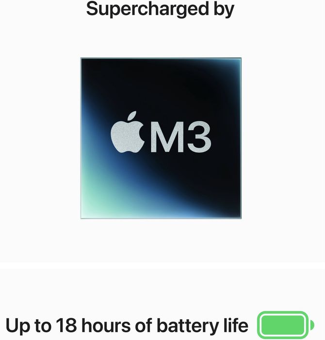 НОВ!!! Лаптоп Apple MacBook Air 13”, Apple M3, 8GB RAM, 512GB,Space Gr