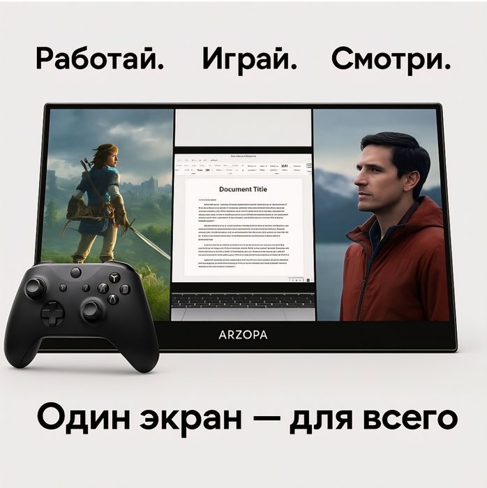 Монитор 15.6" Arzopa A1T черный