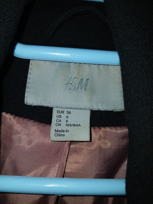 Palton negru elegant H&M – mărimea S 36