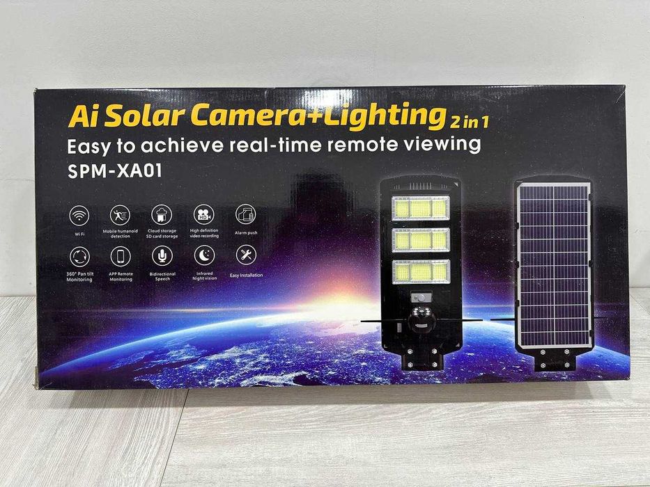 AI Solar Camera + Lighting 2 в 1 SPM-XA01 Камера с освещением