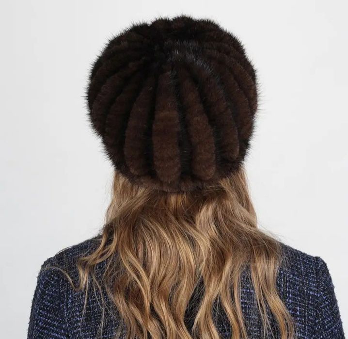 Норковая шапка новая