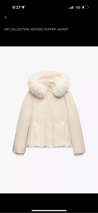 Чисто ново яке ZARA -XS, 80% пух, 20% пера