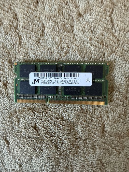 Оперативная память для ноутбука 4gb