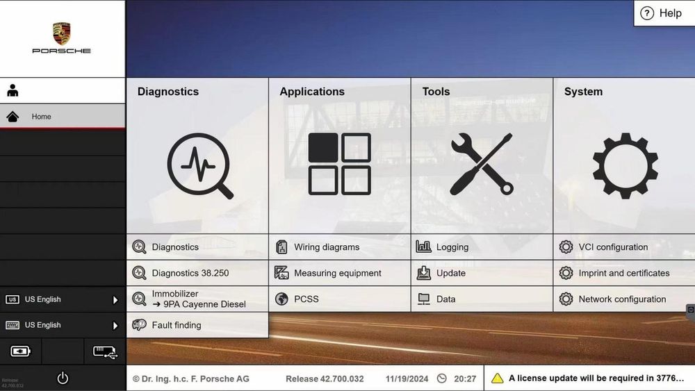 Tester/ Diagnoza PIWIS IV 4 Porsche Diagnostic Kit ,OEM PT4G-E VCI