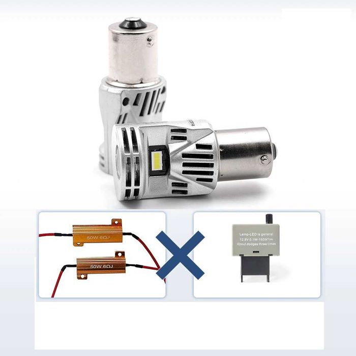 LED дневни светлини P21W CANBUS АУДИ AUDI A3 A4 A5 A6 A8 Q7 S6 RS4 RS6