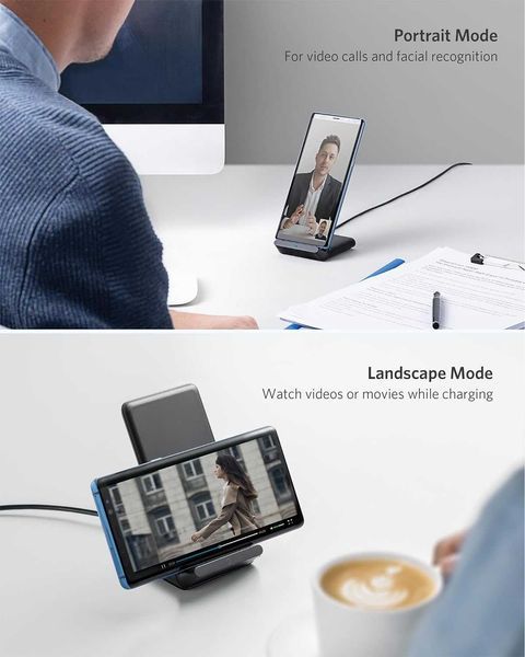 ПРОМО 2г Гаранция Ново Безжично Зарядно Wireless Anker PowerWave 10W