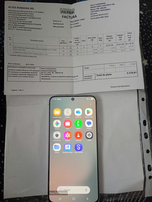 Vând Samsung s25 FE