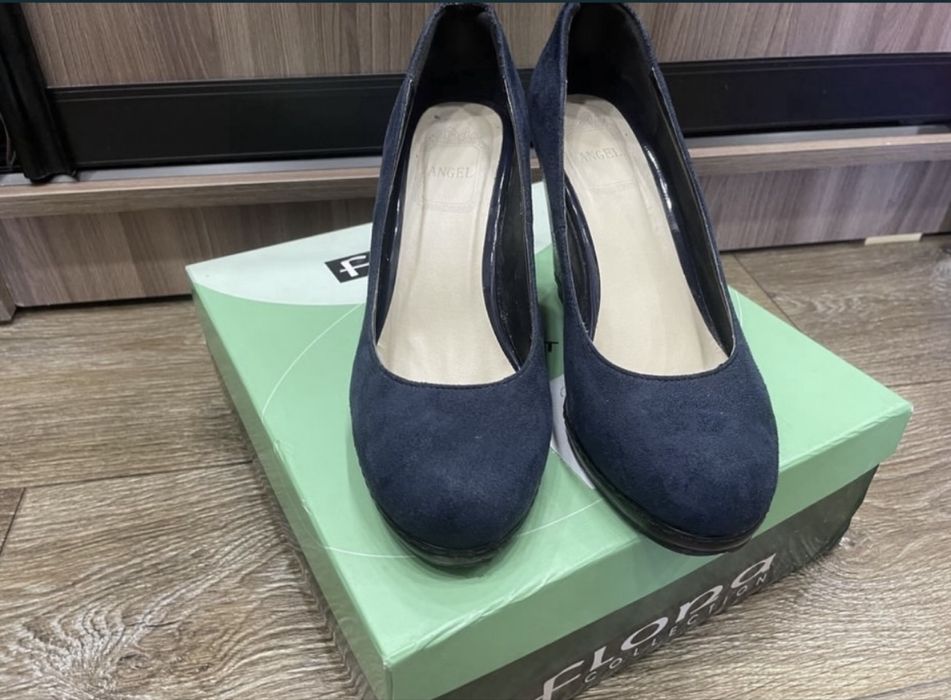 Туфли замша, р.37,5-38