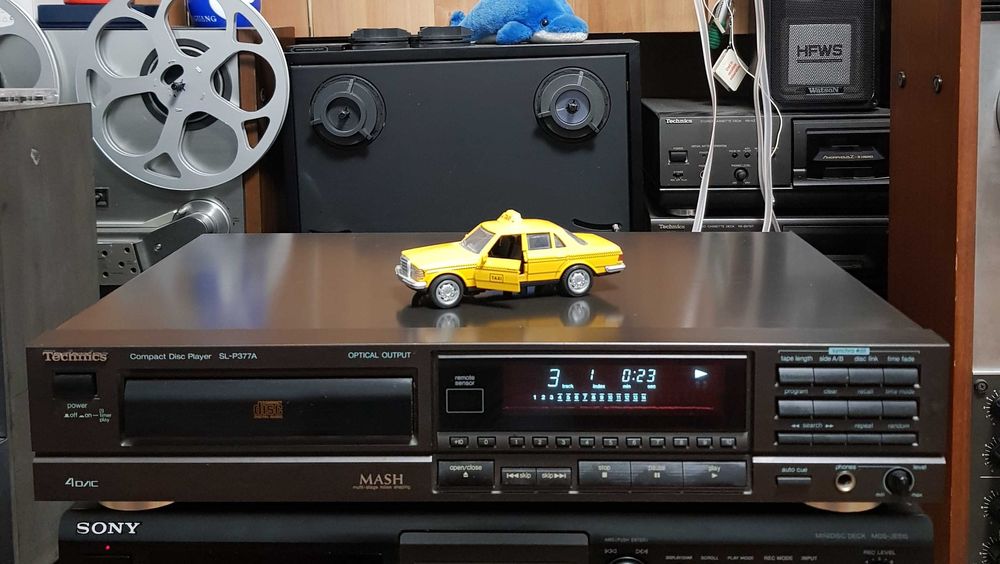 Compact Disc Deck Audio Stereo Vintage TECHNICS SL PG377A Black