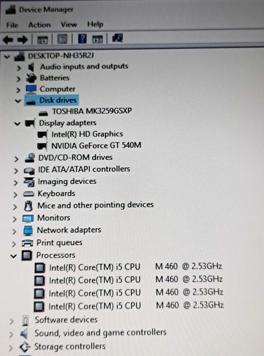 Vand laptop Packard Bell--Intel Core i5--8 GB RAM--320 GB HDD--NVIDIA