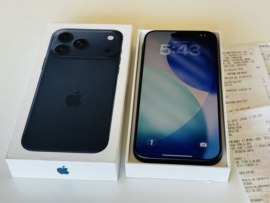 Iphone 17 Pro Max 256GB White Гаранция 1 година