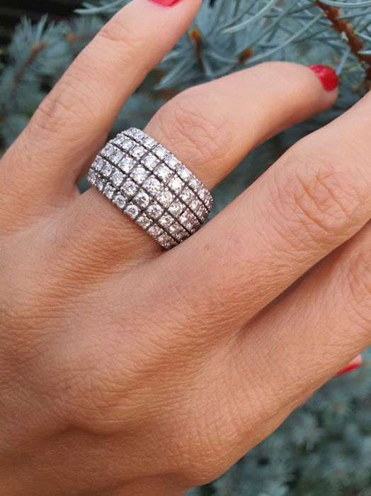 Inel Aur 18 kt cu Diamante naturale 5.5 ct