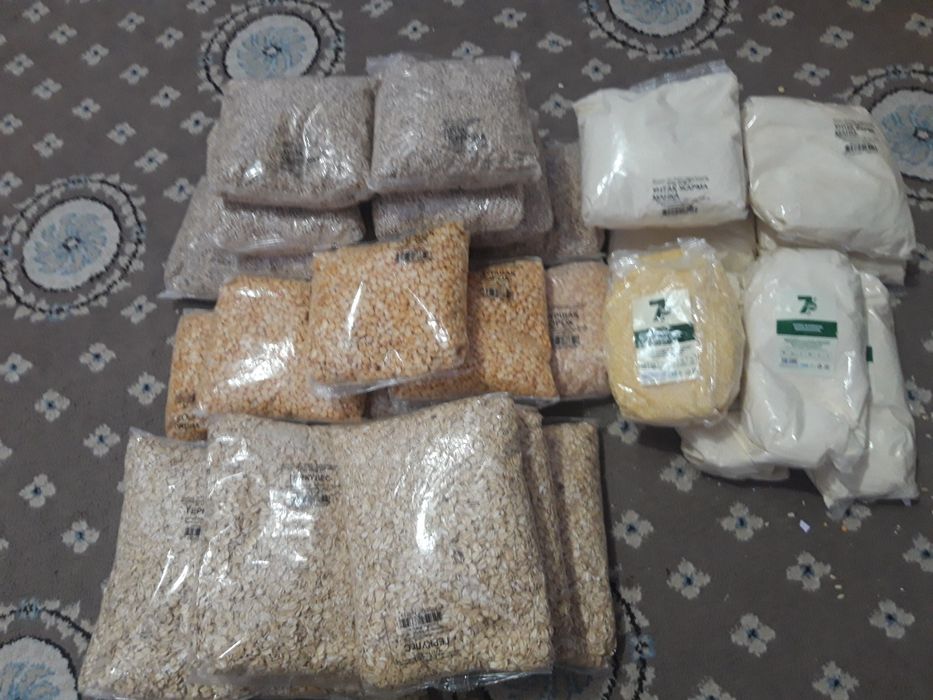 300 тенгеден Геркулес Горох Перловка Манка