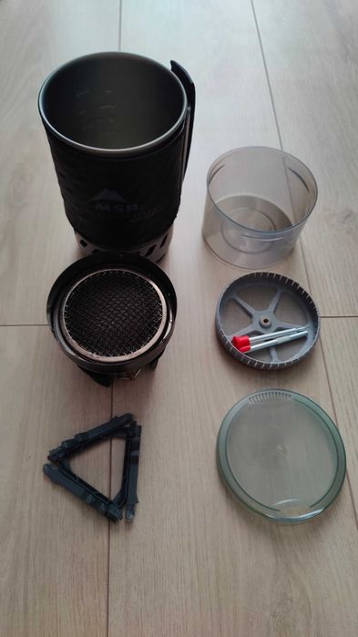 MSR WindBurner 1.0L Personal Stove System + Coffee Press – pachet complet