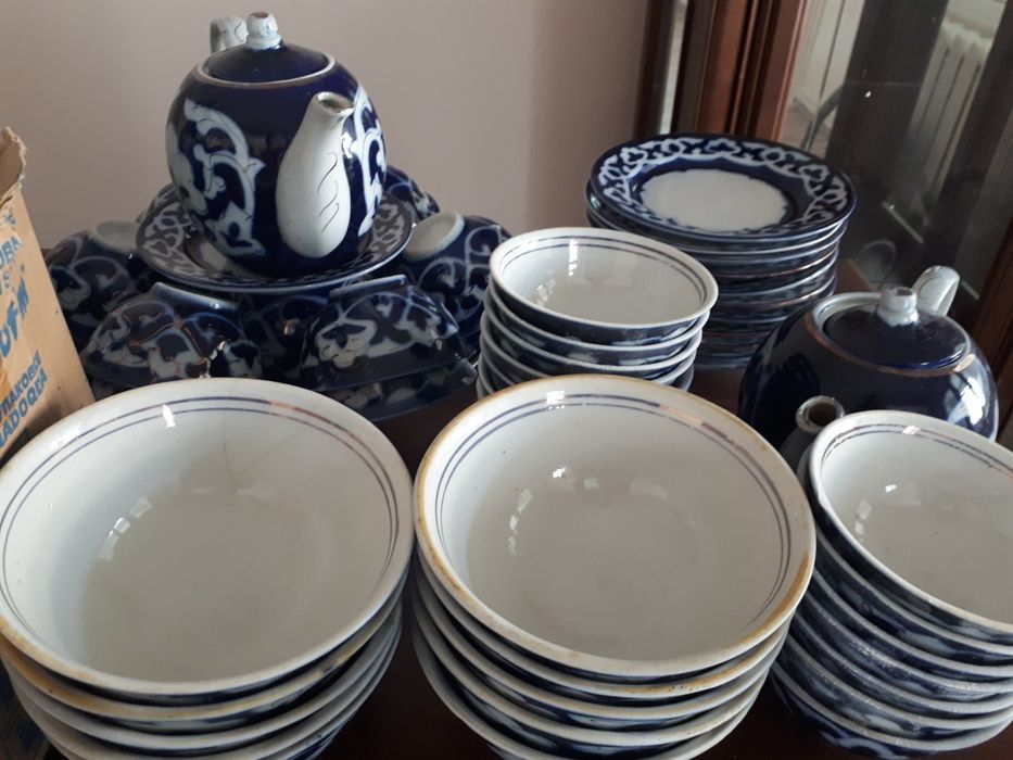 Сервиз, набор, комплект, посуда '"Пахта гул"