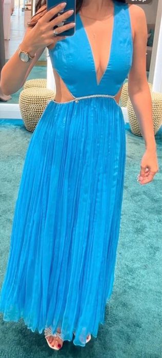 Rochie Nissa marime 36 matase naturala si cristale