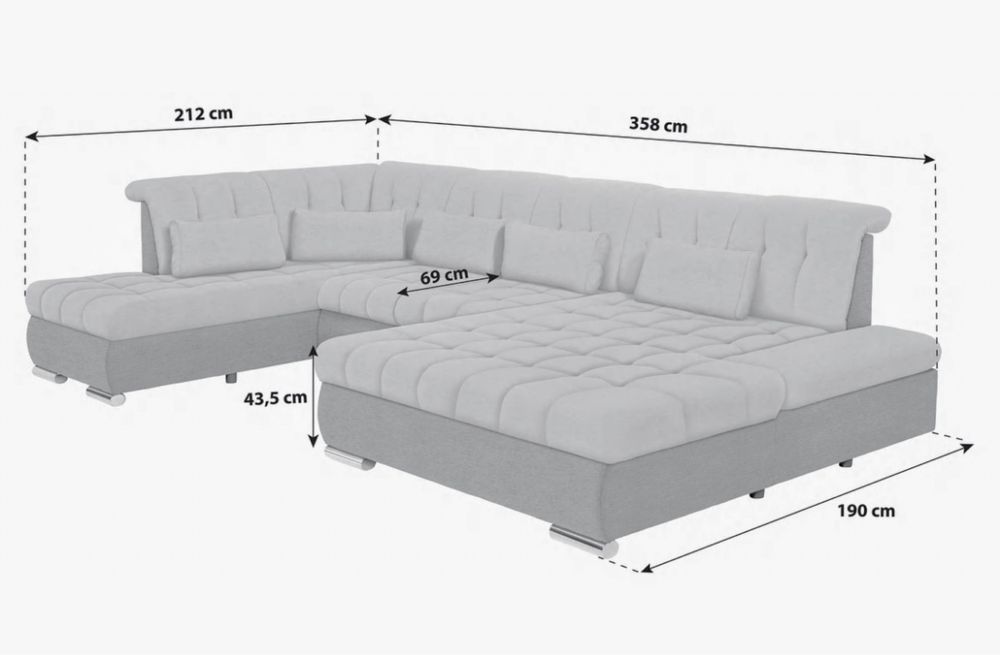 Canapea / colțar modulară extensibilă, Madera, nefolosita!