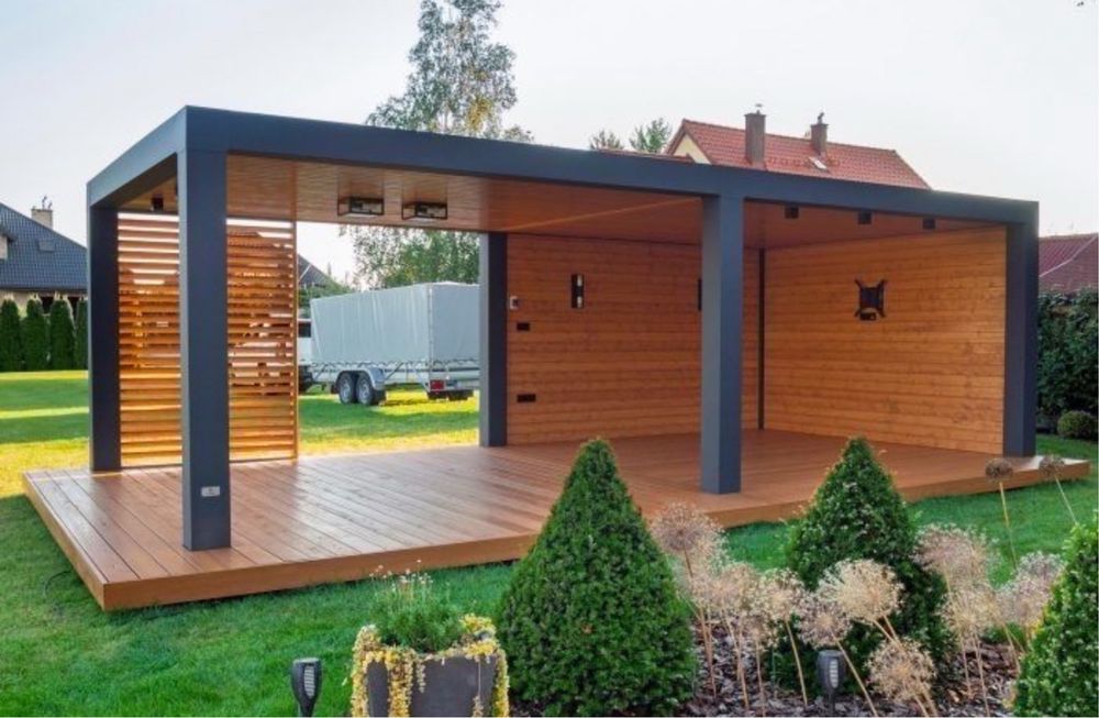 Foisoare si terase din lemn rustic la super pret