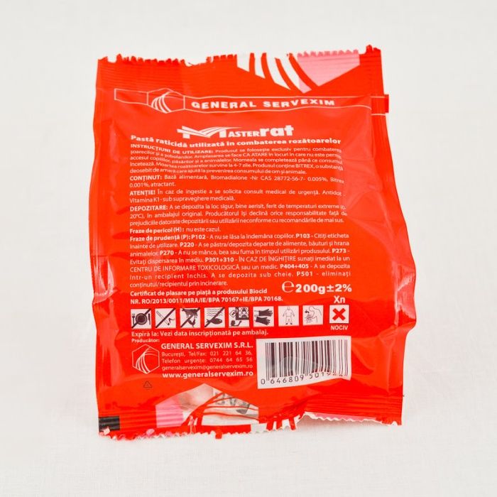 Otrava soareci si sobolani, MasterRAT Pasta 200gr