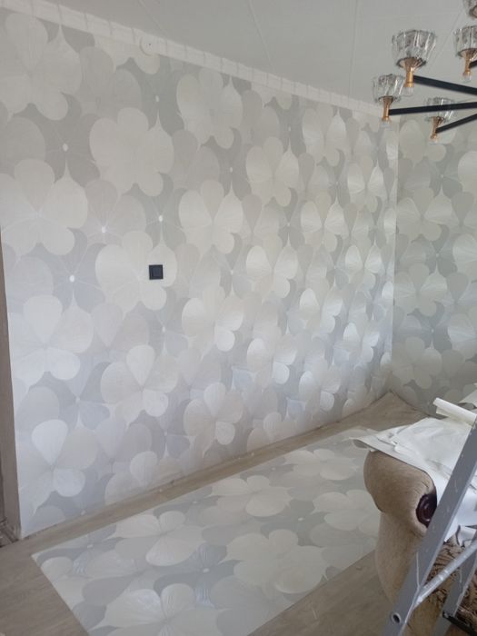 Поклейка всех видов обоев