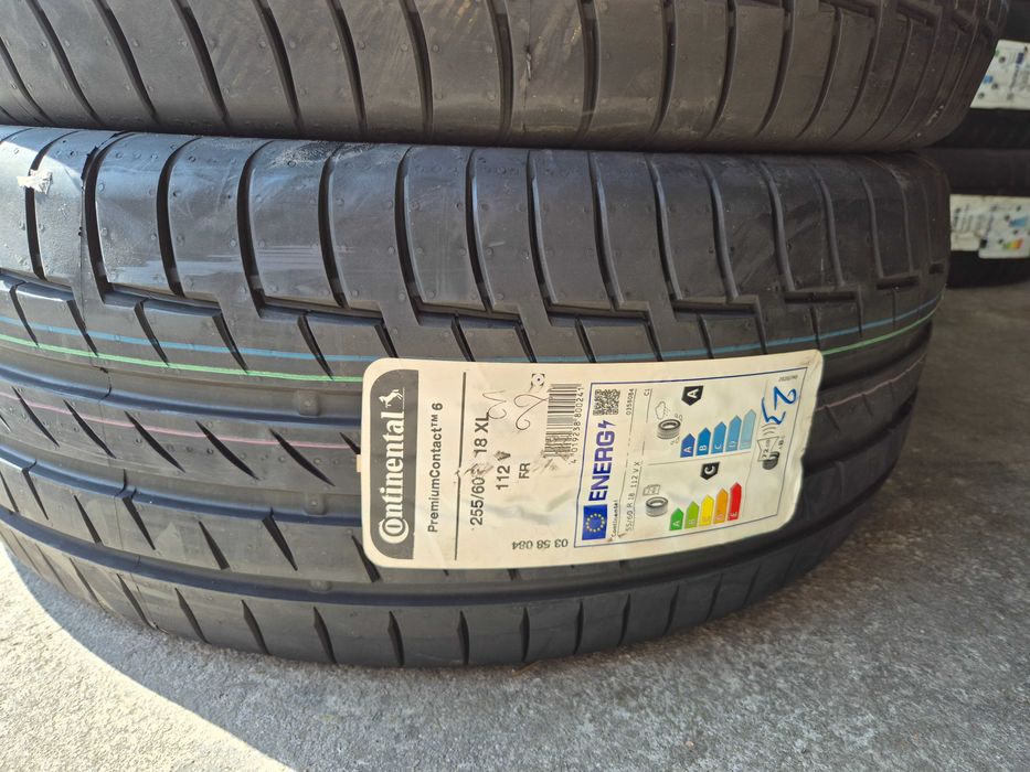 4 Anvelope de VARA - 255/60/18 112Y XL FR - Continental Premium Contact 6 - NOU - DOT 2024 !