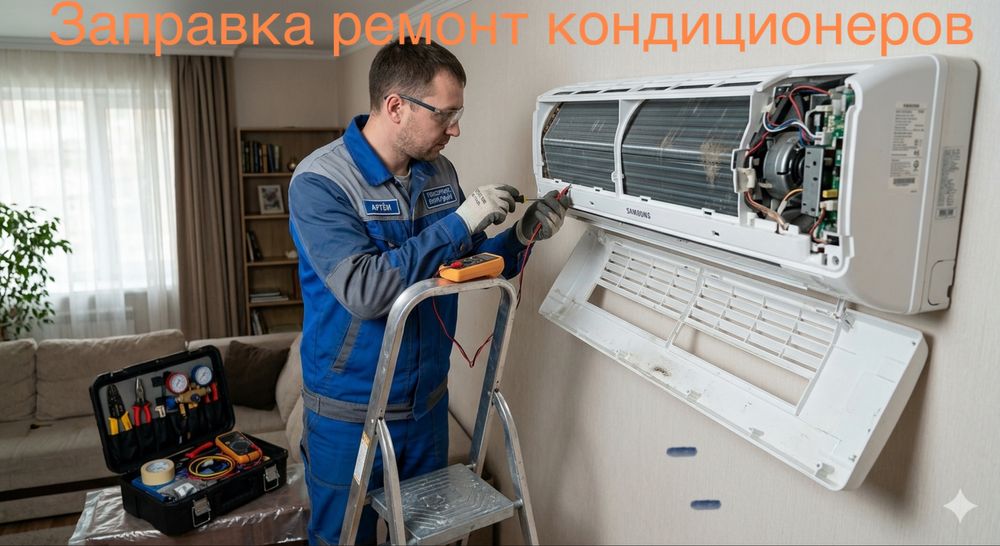 Заправка,ремонт, диагностика,чистка кондиционеров