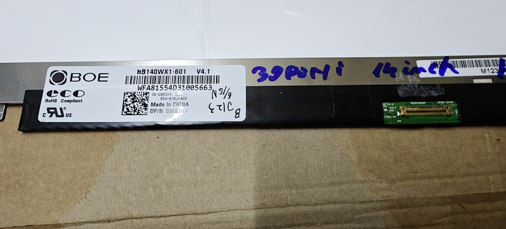 Display laptop 10", 13.3", 14"