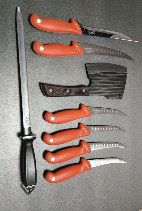 Set Cutite Macelarie 8 Piese Germany RED