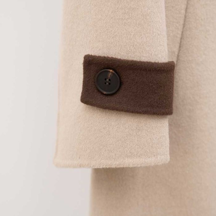 шерстяное пальто из сращенной шерсти