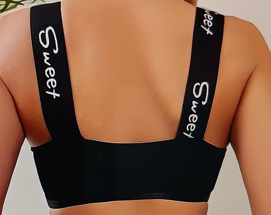 Елегантен сутиен черен и бордо