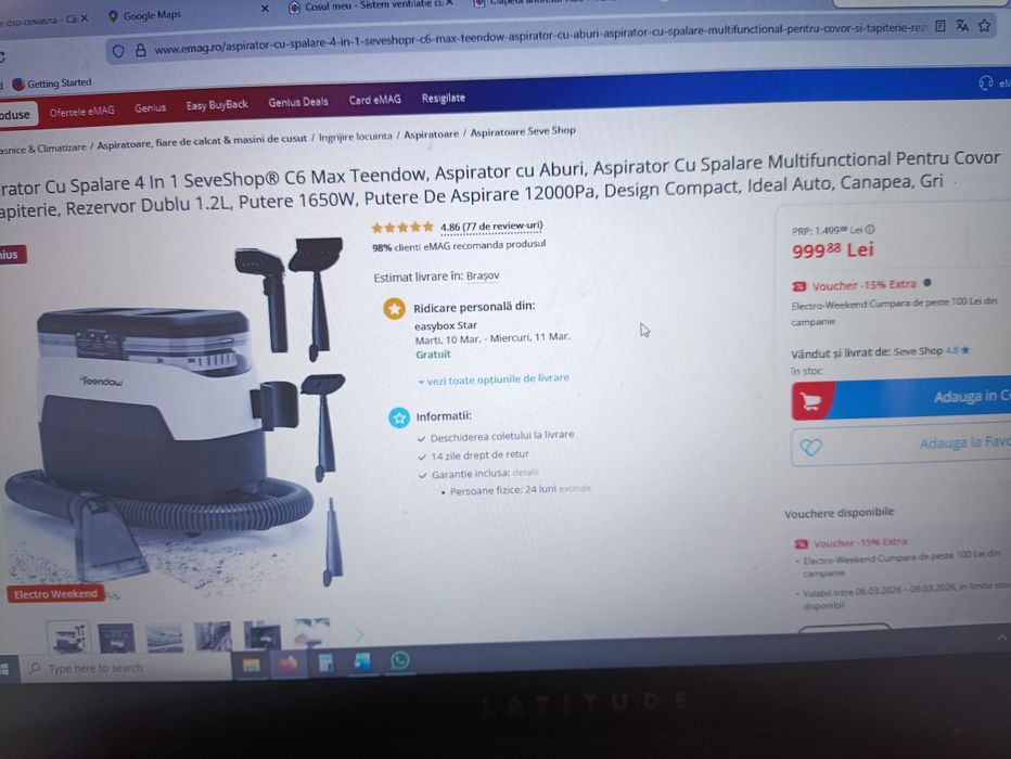 Aspirator cu spalare C6 Max Teendow