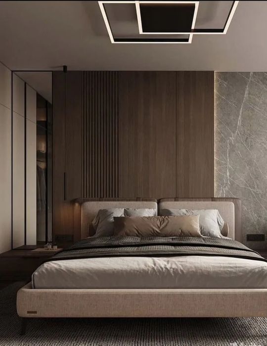 Монтаж бамбуковых панелей,  3 d панелей
