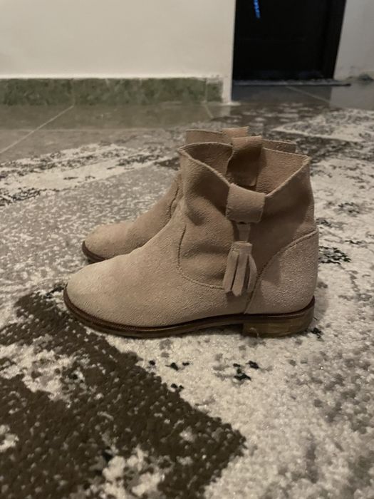 Botine piele întoarsă fetițe Zara
