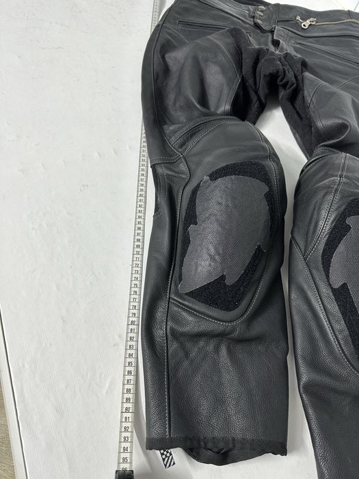 Pantaloni moto piele 48 hard protectii