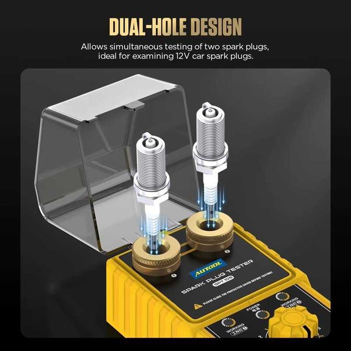 Тестер за свещи AUTOOL SPT105, 0-6000RPM с регулируема височина