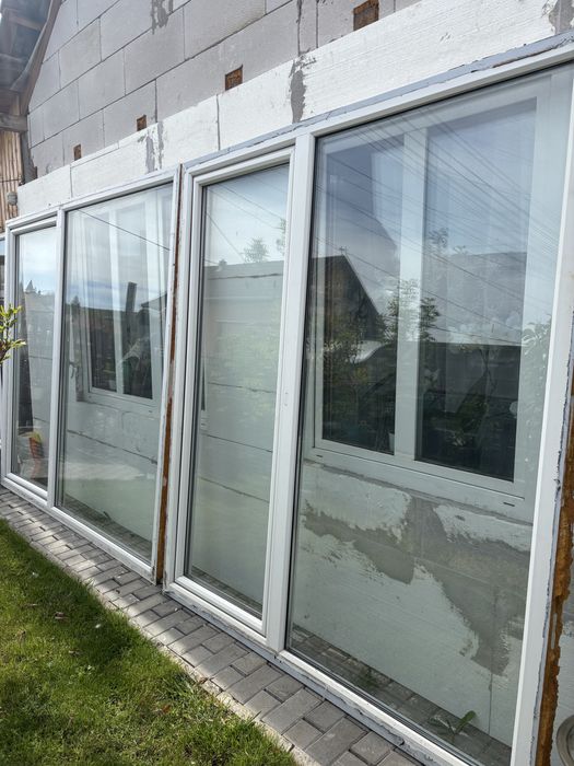 2 Uși terasă PVC termopan second hand