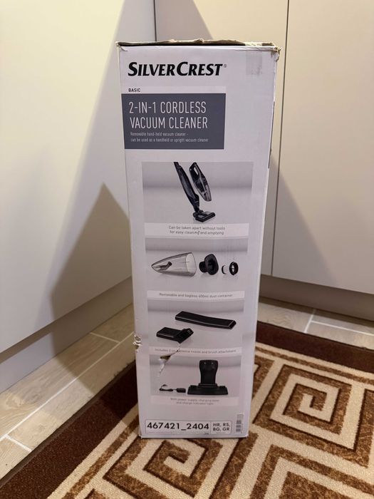 Безкабелна вертикална прахосмукачка 2-в-1 SilverCrest