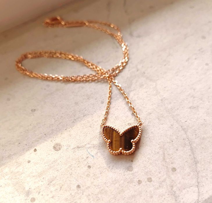 Златно дамско колие с пепруда от тигрово око, Van Cleef & Arpels VCA