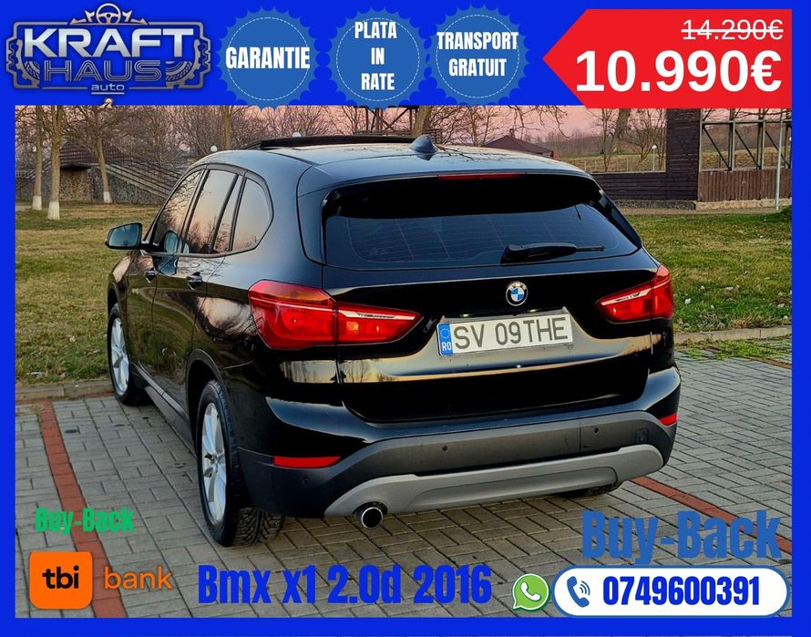 Bmw x1 2016 2.0d automat rate tbi