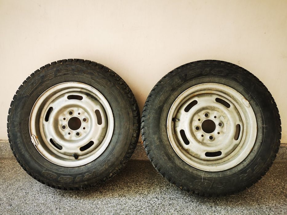 2 броя! Зимни гуми Debica frigo 13ки с джанти 4х100