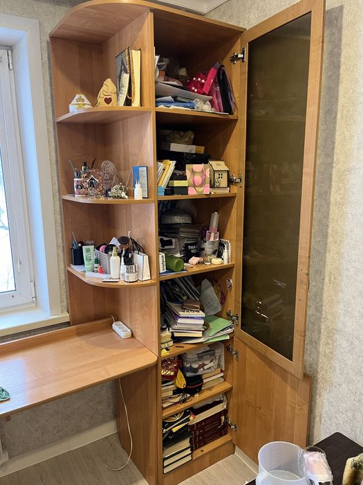 Рабочий стол на двоих со шкафом