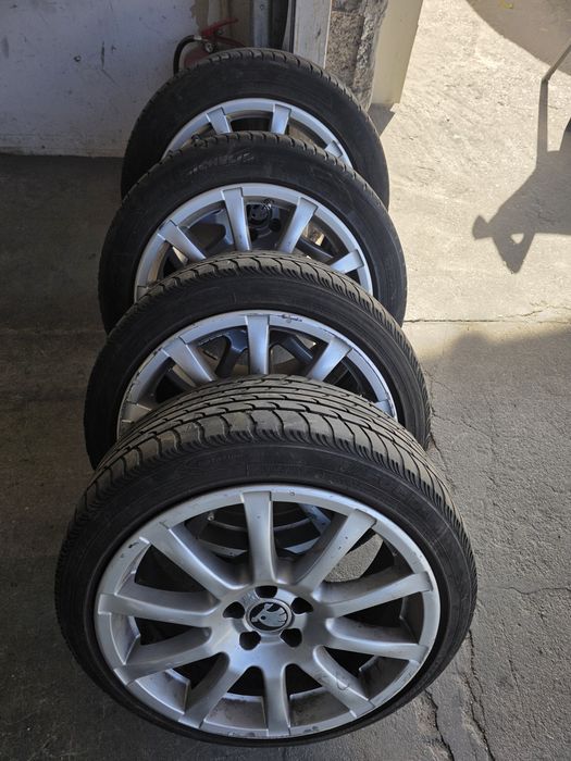 Jante 5x100 r17+anvelope