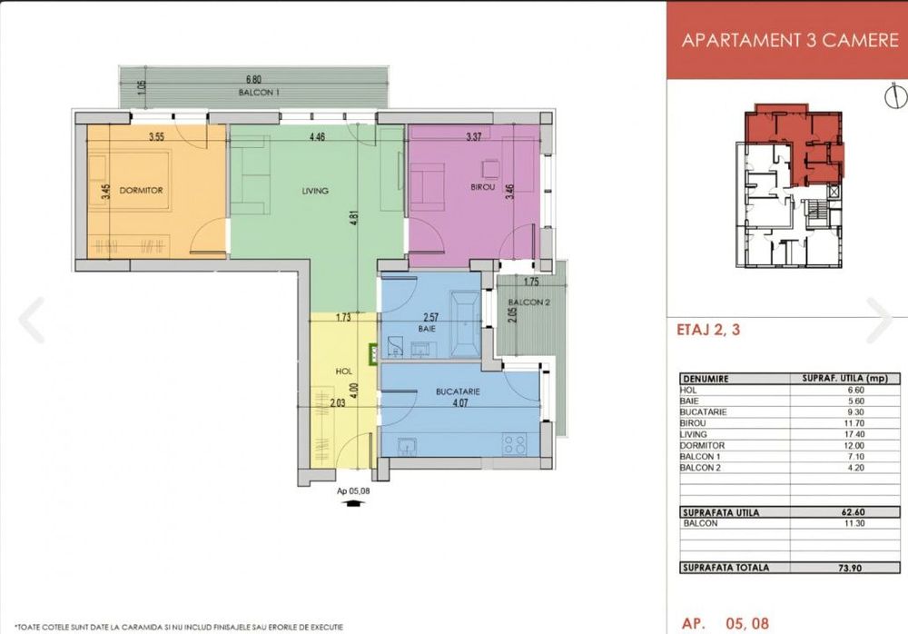 Apartament 3 camere de vanzare Berceni | Metrou Aparatorii Patriei | 0
