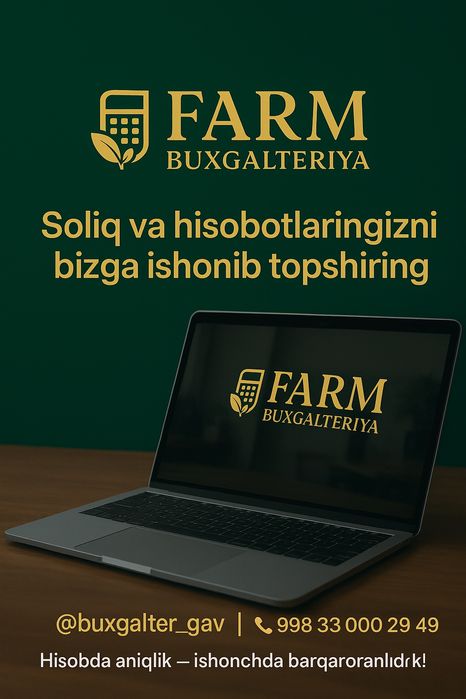 Onlayn buxgalterya xizmatlari korxonani toliq hisob huritish