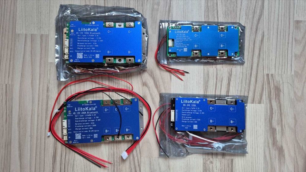 BMS БМС 12V 24V LIFEPO4 4S 100A 200A с Bluetooth