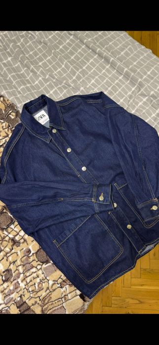 Удължена дънкова риза Zara M/L