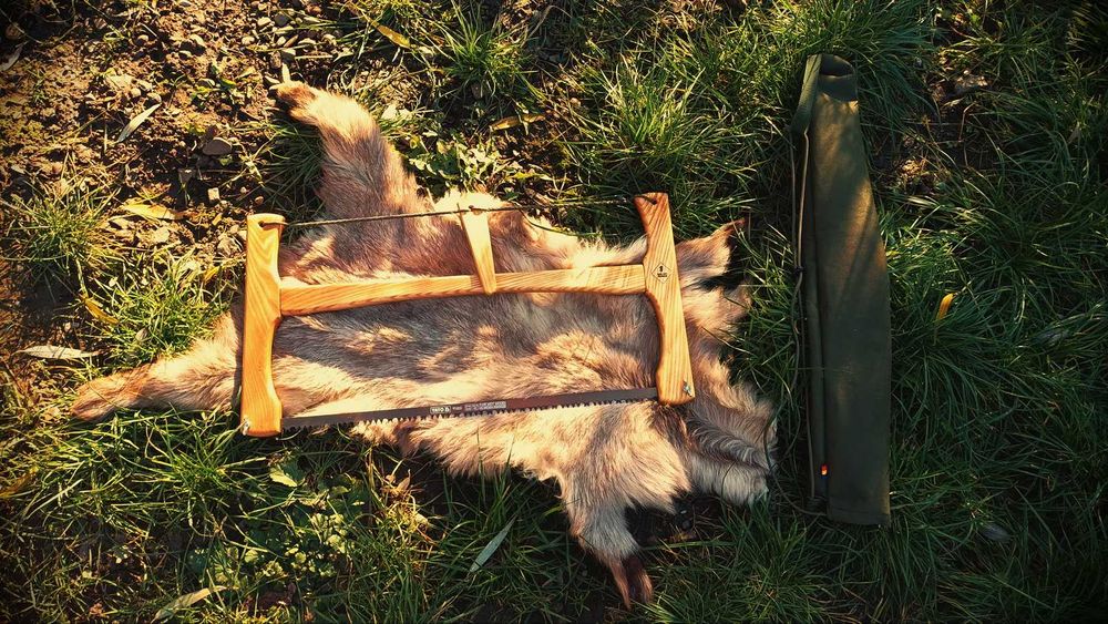 Fierastrau pliabil bushcraft, camping, lemn frasin