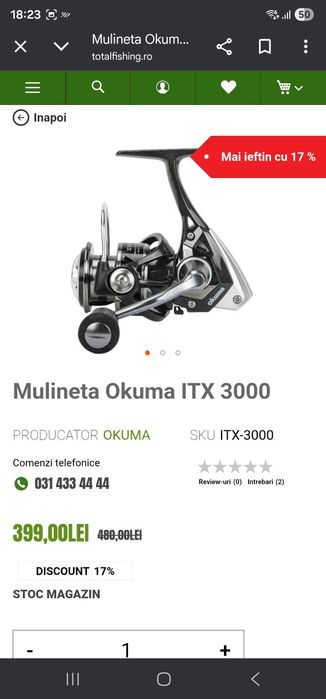 Mulineta spinning okuma itx 3000